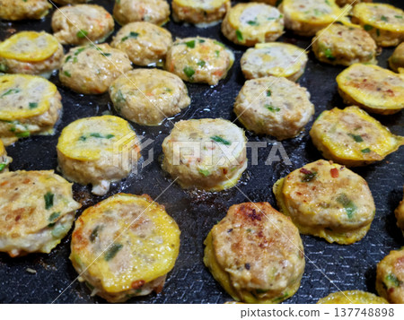 Korean food modeum jeon, Assorted Pancakes . Korea Traditional Festival foods. 137748898