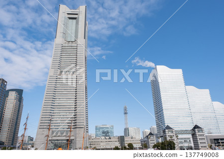 Minato Mirai seen from the train road Minato Mirai seen from the train road 137749008