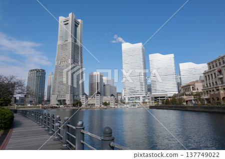 Minato Mirai seen from the train road Minato Mirai seen from the train road 137749022