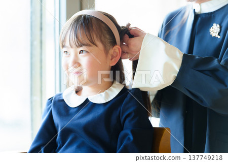 Graduation Ceremony, Entrance Ceremony: Getting Ready Graduation Ceremony, Entrance Ceremony: Getting Ready 137749218