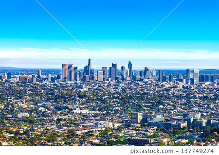View of downtown Los Angeles from Griffith Observatory View of downtown Los Angeles from Griffith Observatory 137749274