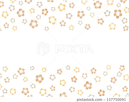 Brown floral background Brown floral background 137750091