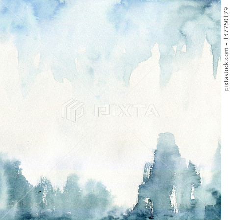 水彩藍色背景紋理 水彩藍色背景紋理 137750179