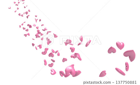 3D hearts dancing on a white background Abstract background: Love, gratitude, celebration, Valentine's Day, wedding 3D hearts dancing on a white background Abstract background: Love, gratitude, celebration, Valentine's Day, wedding 137750881