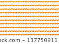 鋸齒狀線條圖案（白色×橘色） 137750911