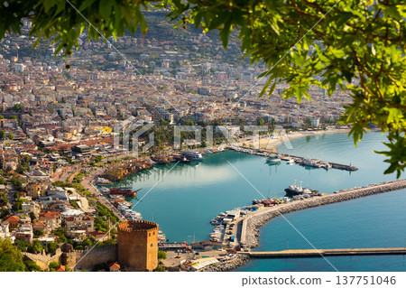 View from above of Alanya city, Turkey View from above of Alanya city, Turkey 137751046