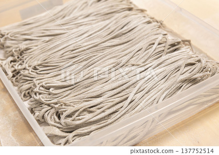 A craftsman who makes handmade soba noodles A craftsman who makes handmade soba noodles 137752514