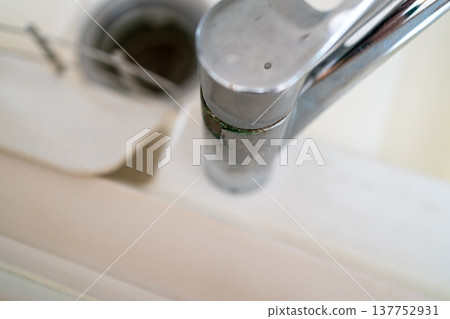 Plating peeling off kitchen faucet 137752931