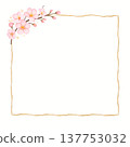 櫻花日式框架背景 137753032