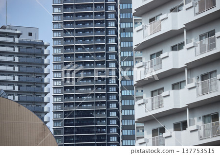 名古屋市高層公寓大樓的景色 137753515