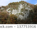 Taishaku Gorge in Autumn, Lake Shinryu 137753916