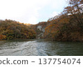 Taishaku Gorge in Autumn, Lake Shinryu 137754074