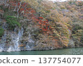 Taishaku Gorge in Autumn, Lake Shinryu 137754077