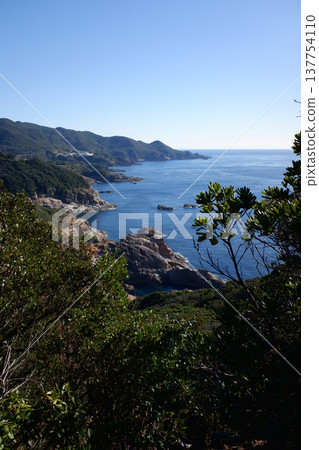 View from the observation deck at Usuzaki, Tosashimizu City, Kochi Prefecture View from the observation deck at Usuzaki, Tosashimizu City, Kochi Prefecture 137754110