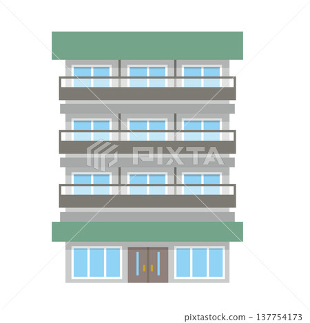 公寓大樓插圖 公寓大樓插圖 137754173
