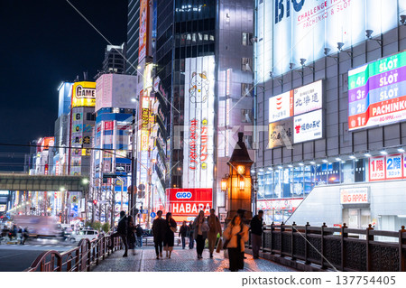 "Tokyo" Akihabara electric town / city night view "Tokyo" Akihabara electric town / city night view 137754405