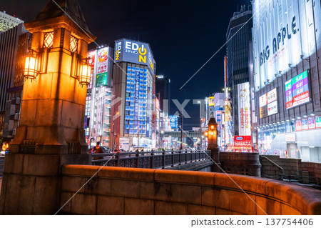 "Tokyo" Akihabara electric town / city night view "Tokyo" Akihabara electric town / city night view 137754406