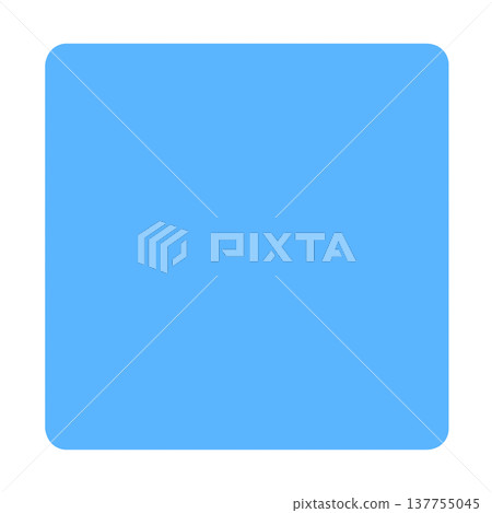 A simple blue square with rounded corners, suitable for use as a background or icon. 137755045