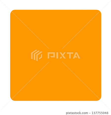 A simple orange square with rounded corners, suitable for use as a background or icon. 137755048