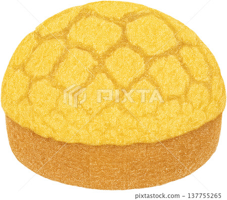 Hand drawn colored pencil pineapple bun bolo bao illustration, Chinese bakery, transparent background Hand drawn colored pencil pineapple bun bolo bao illustration, Chinese bakery, transparent background 137755265