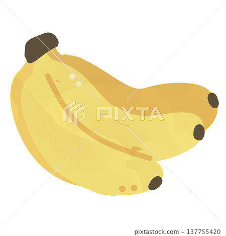 香蕉手繪風格插圖 香蕉手繪風格插圖 137755420