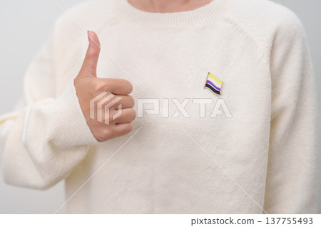 International Non Binary People July Day and Happy Pride June month and LGBTQIA with flag Brooch pin for LGBTQ, Marriage Equality Law, Pansexual, Demisexual and transgender International Non Binary People July Day and Happy Pride June month and LGBTQIA with flag Brooch pin for LGBTQ, Marriage Equality Law, Pansexual, Demisexual and transgender 137755493
