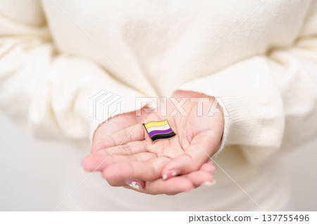 International Non Binary People July Day and Happy Pride June month and LGBTQIA with flag Brooch pin for LGBTQ, Marriage Equality Law, Pansexual, Demisexual and transgender International Non Binary People July Day and Happy Pride June month and LGBTQIA with flag Brooch pin for LGBTQ, Marriage Equality Law, Pansexual, Demisexual and transgender 137755496