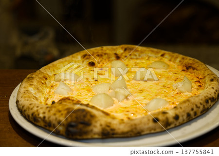 Delicious-looking freshly baked pizza 137755841