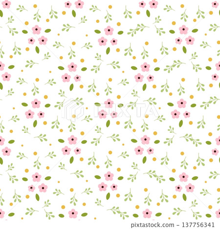 Tiny flowers background Tiny flowers background 137756341