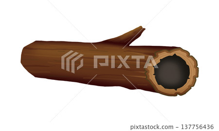 Hollow log illustration, without back 137756436