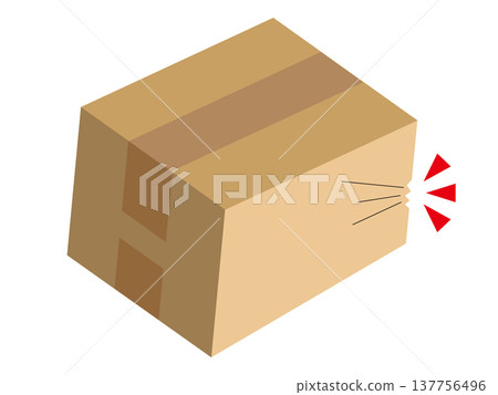 破損的紙板 137756496