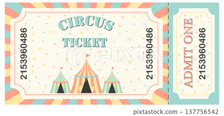 a circus ticket for one person 137756542