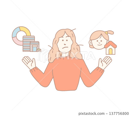 Working mom balancing career and parenting Working mom balancing career and parenting 137756800