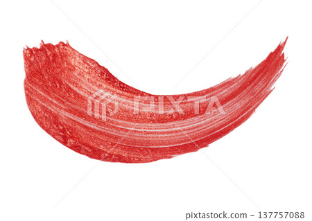 Red paint brush for background. 137757088