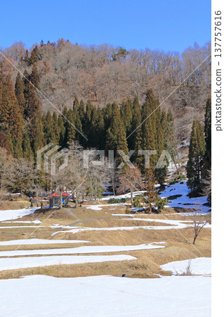 Hakuba foothills thawed spring Hakuba foothills thawed spring 137757616