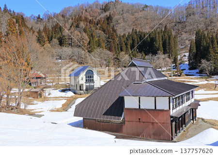 白馬山麓融化的春天 白馬山麓融化的春天 137757620
