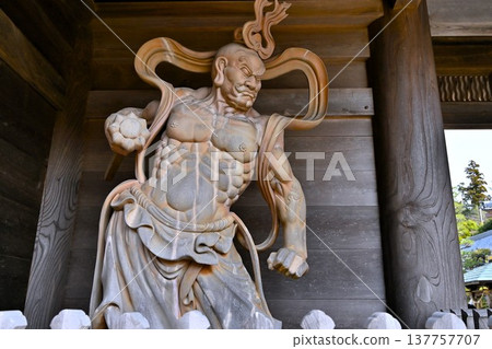 The Nio statues at the main gate of Kasuisai Temple The Nio statues at the main gate of Kasuisai Temple 137757707