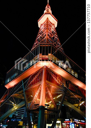 名古屋電視塔燈火通明 名古屋電視塔燈火通明 137757710