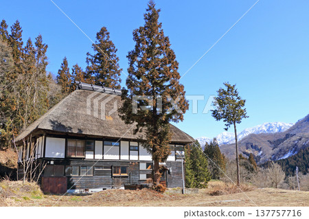 Hakuba foothills thawed spring 137757716
