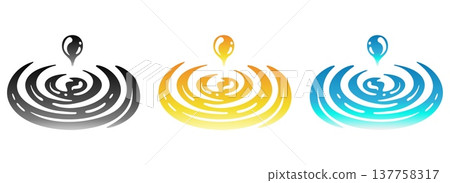 Cartoon colorful drops Cartoon colorful drops 137758317