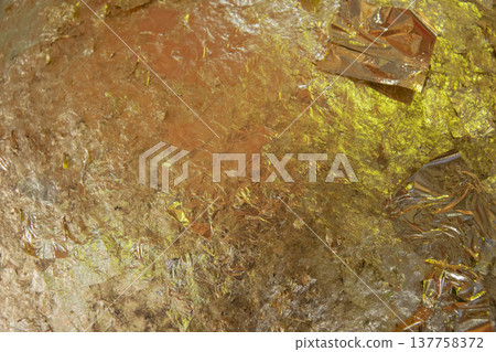yellow leaf gold foil texture background yellow leaf gold foil texture background 137758372