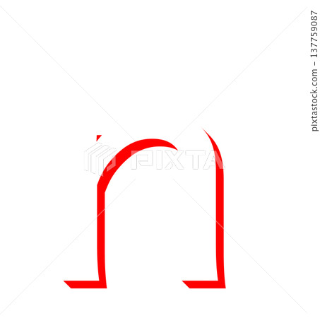 Simple shadow letters in red, red shadow letters, 3D letters Simple shadow letters in red, red shadow letters, 3D letters 137759087