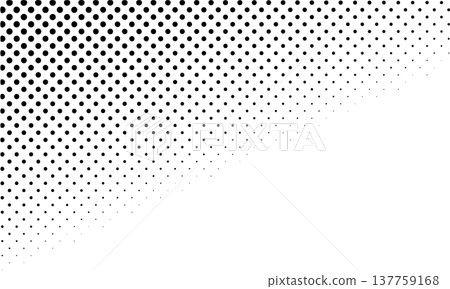 Simple halftone dot diagonal background 137759168