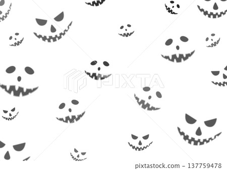 Black eyes of monsters on white background 137759478