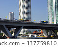 Taksin Bridge along the Chao Phraya River in Bangkok, Thailand 137759810