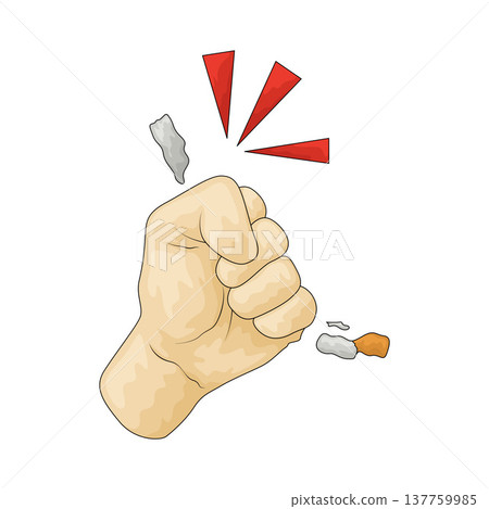 Illustration of Hand Break Cigarette Stop Smoking Illustration of Hand Break Cigarette Stop Smoking 137759985
