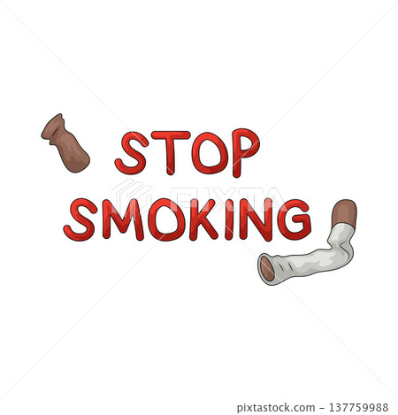 Illustration of Stop Smoking 137759988