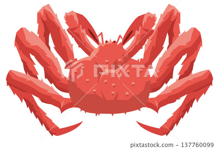 帝王蟹的簡圖。 帝王蟹的簡圖。 137760099