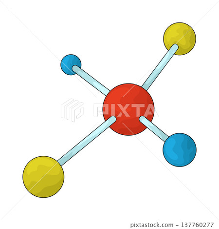 Illustration of Molecules Illustration of Molecules 137760277