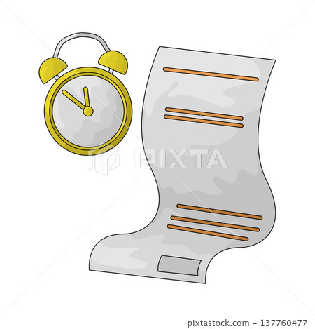 Illustration of Bills Due Illustration of Bills Due 137760477